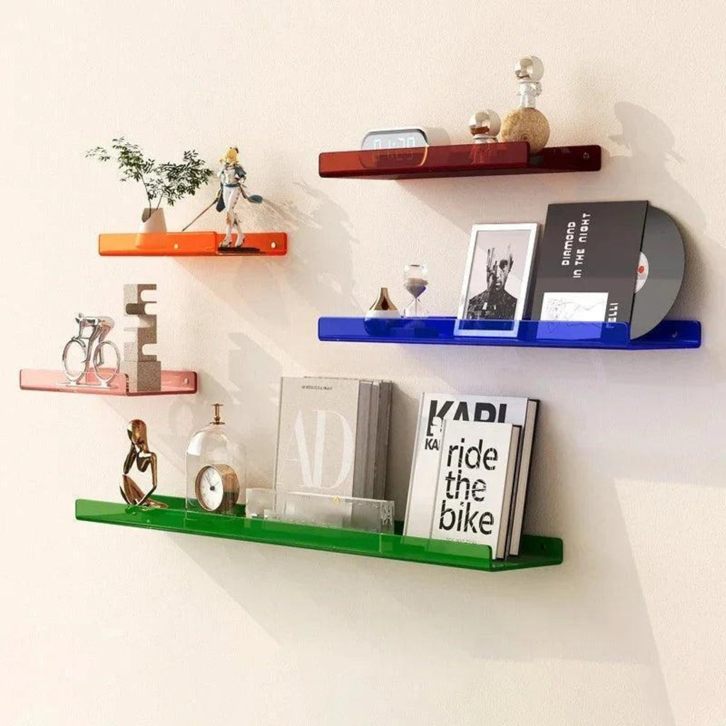Modern Acrylic Floating Wall Shelf For Home Organization