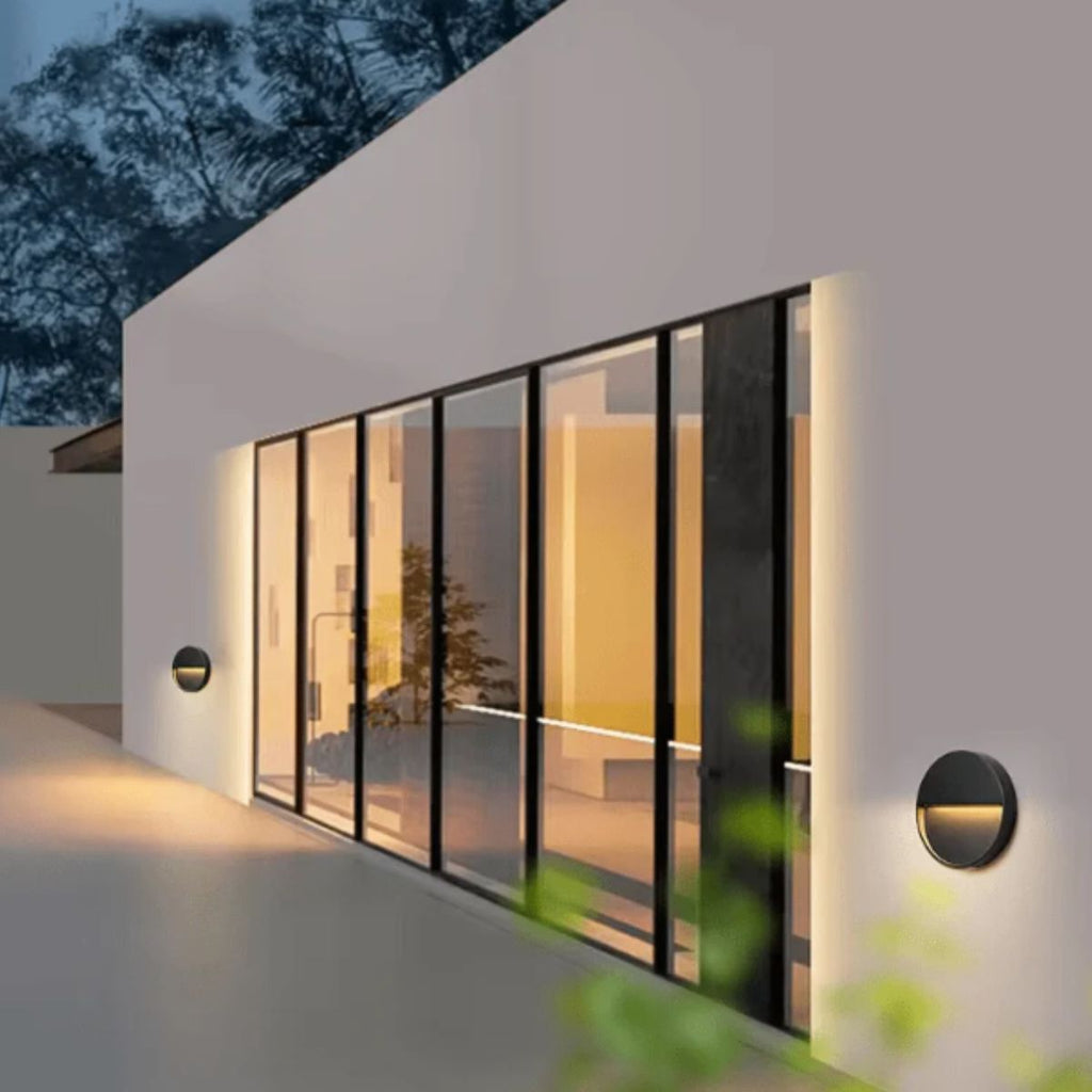Circular Wall Mounted Sconce Light Fixture For Hallway And Staircase