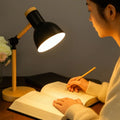 Nordic Wooden Table Lamp With Adjustable Arm