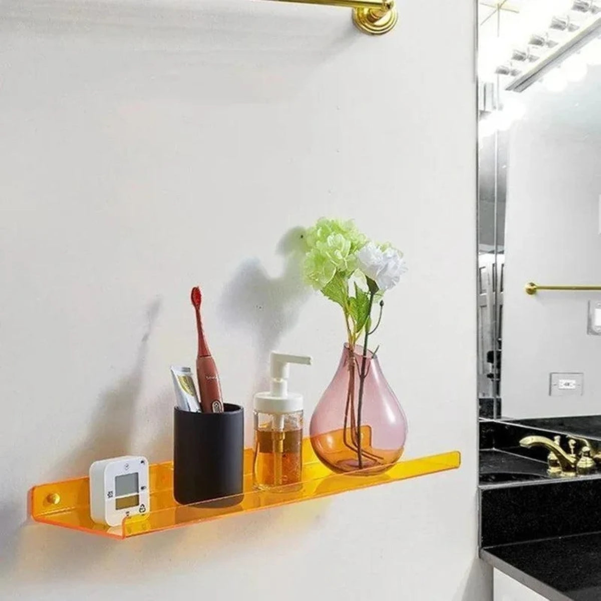 Modern Acrylic Floating Wall Shelf For Home Organization
