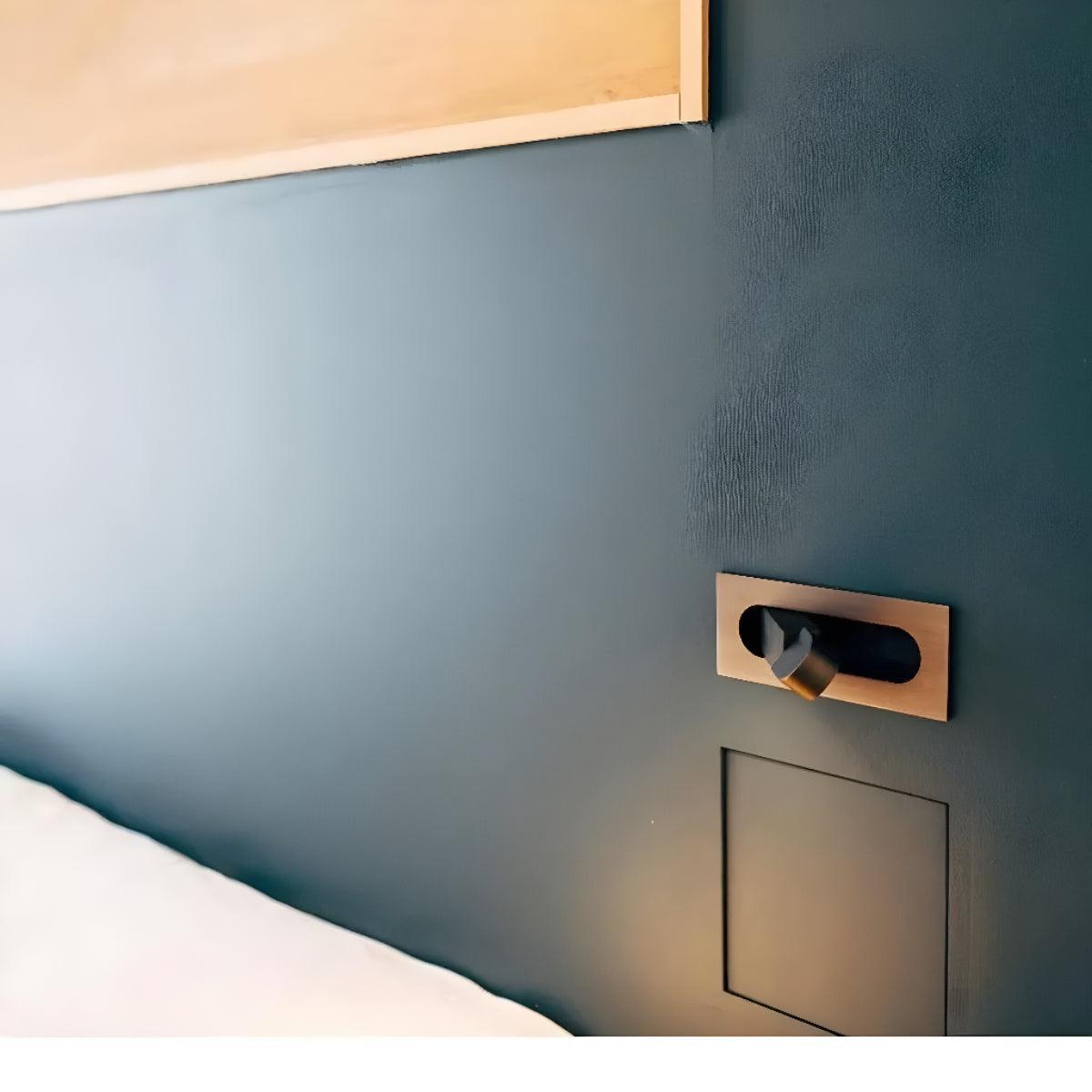 Adjustable Embedded Wall Mounted Bedside Reading Light With Focused Lighting