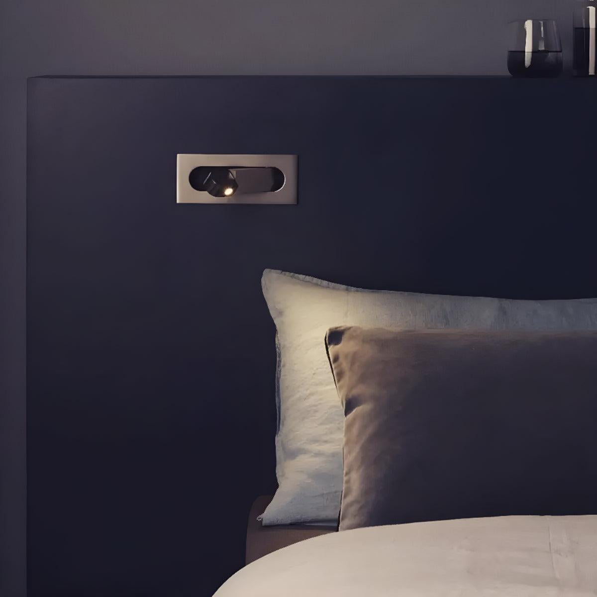 Adjustable Embedded Wall Mounted Bedside Reading Light With Focused Lighting
