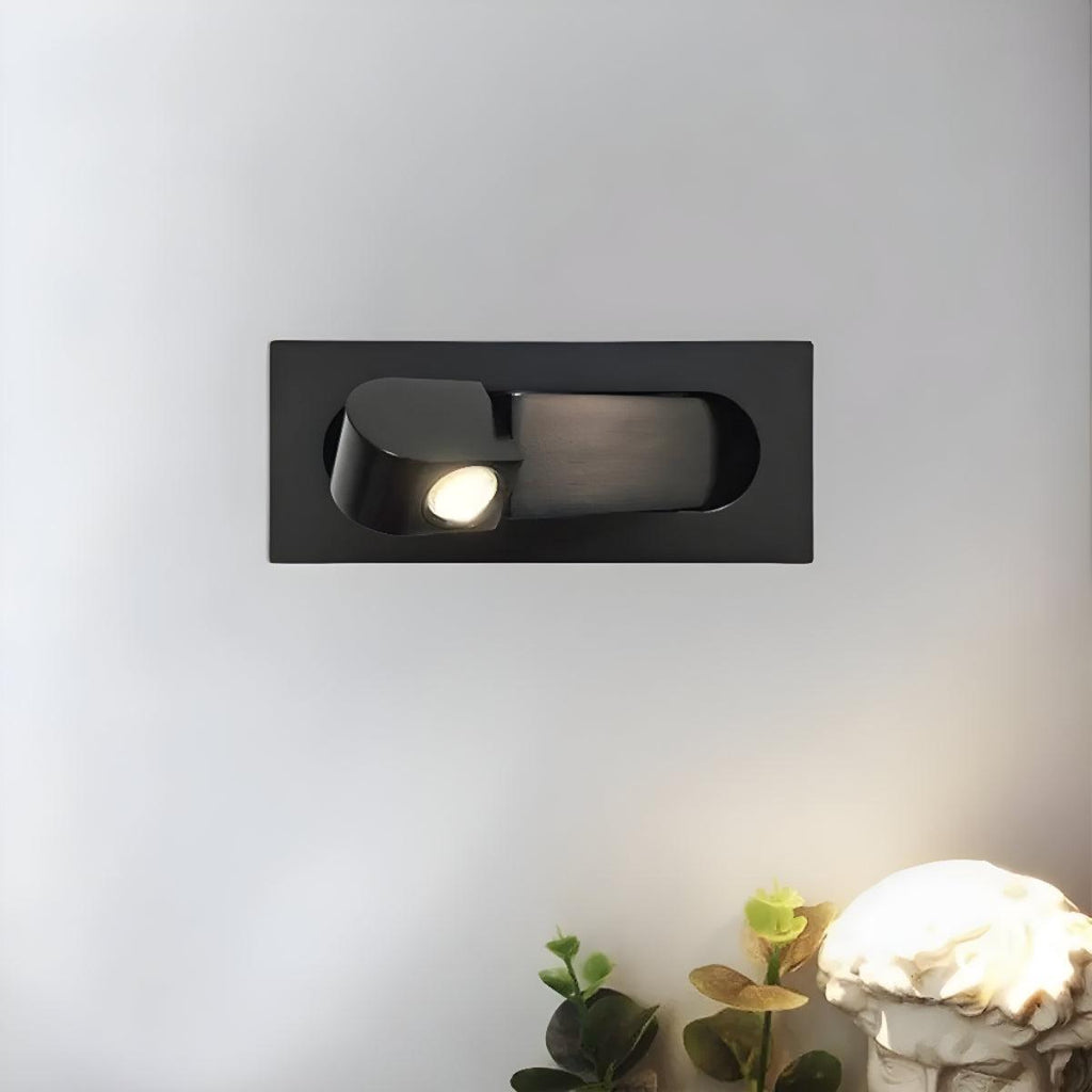 Adjustable Embedded Wall Mounted Bedside Reading Light With Focused Lighting