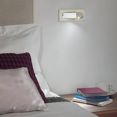 Adjustable Embedded Wall Mounted Bedside Reading Light With Focused Lighting