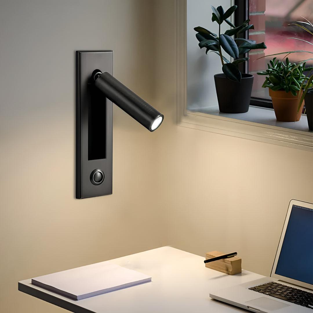 Adjustable Recessed Wall Bedside Reading Lamp Sconce Light With Precision Lighting
