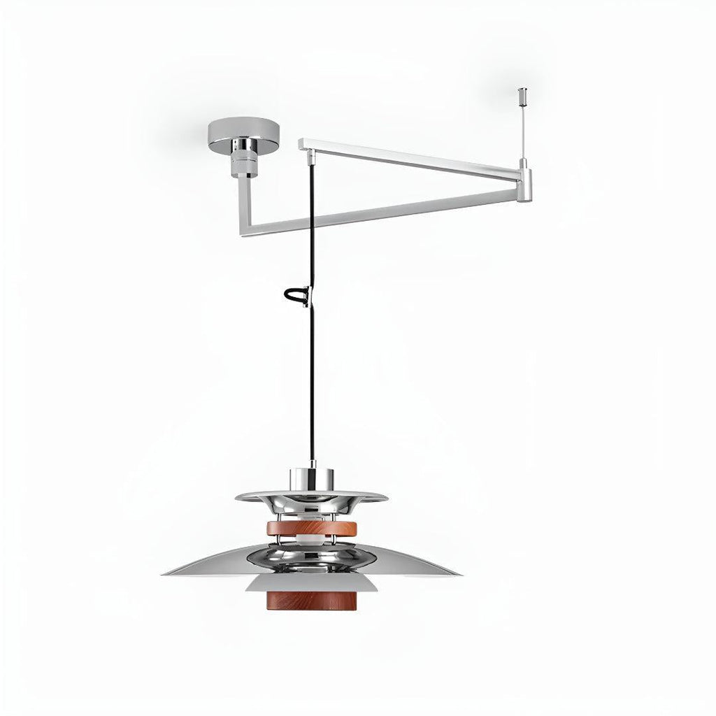 Adjustable Swing Arm Pendant Ceiling Light Fixture
