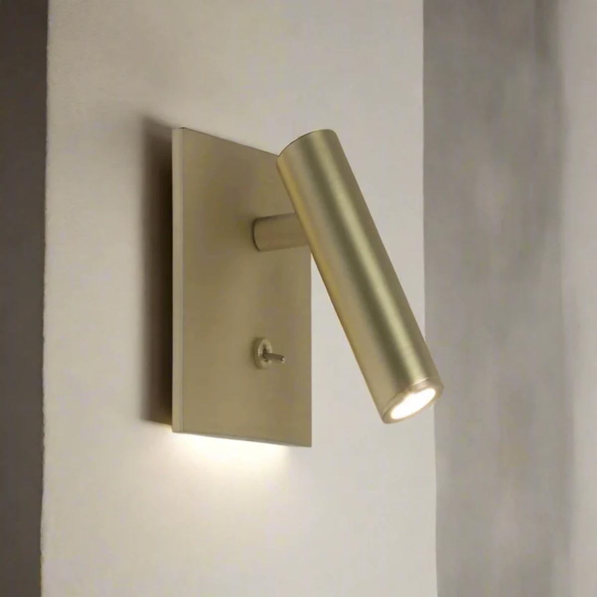 Adjustable Wall Mounted Reading Sconce Light Fixture With Toggle Switch