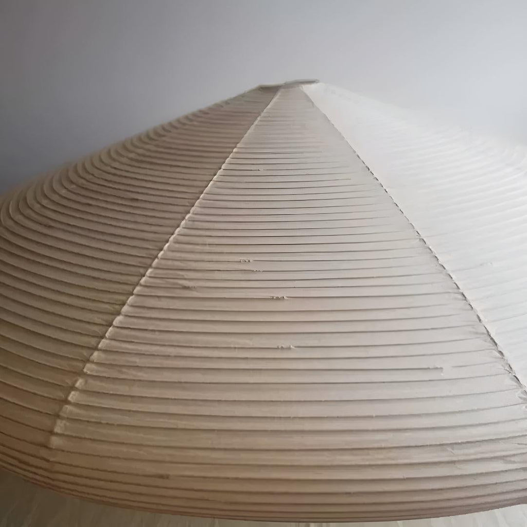 Akari Styled Paper Pendant Lamp With Ambient Illumination
