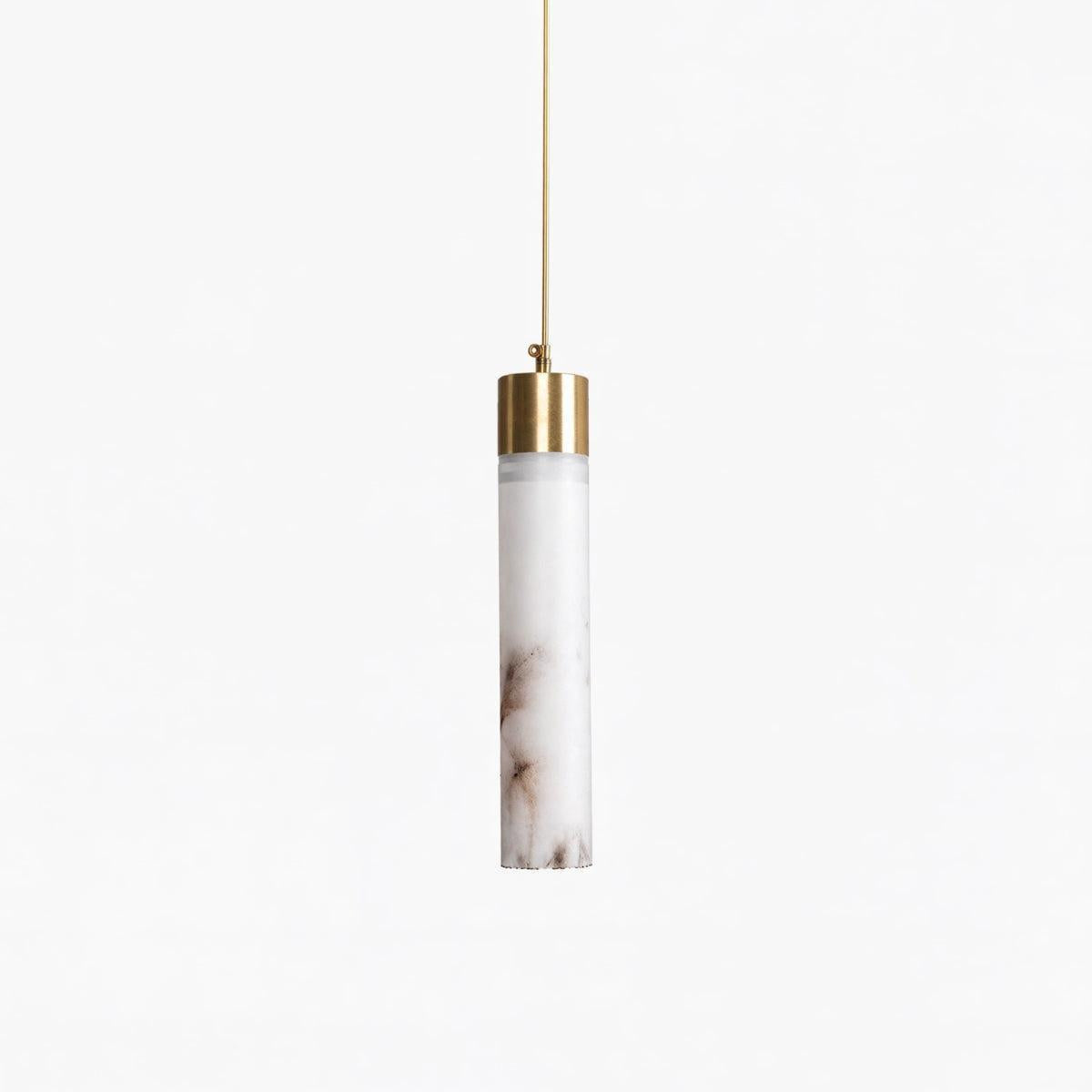 Alabaster Pendant Light Fixture With Adjustable Hanging Design