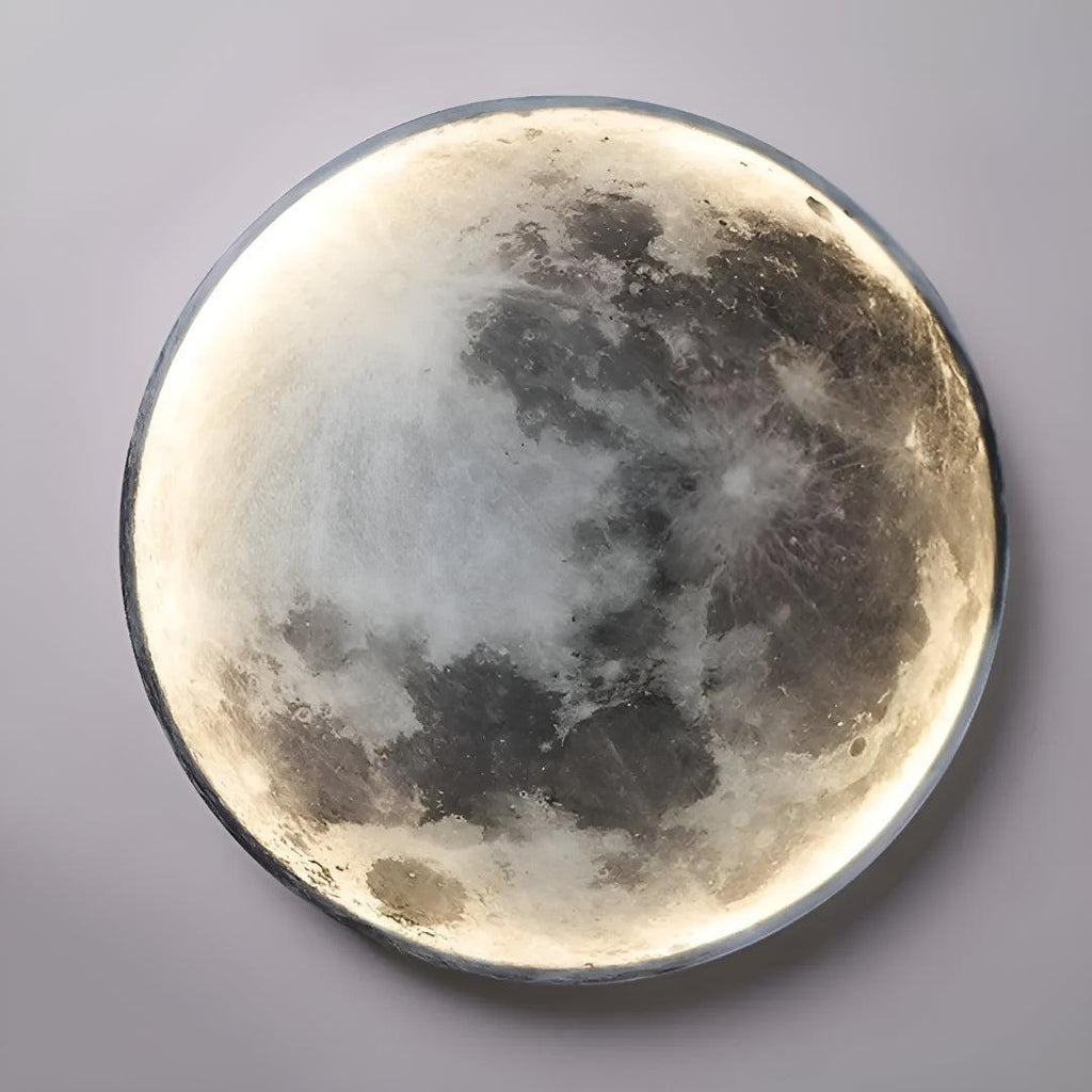 Atmospheric Moon Wall Lamp Light With Modern Round Design