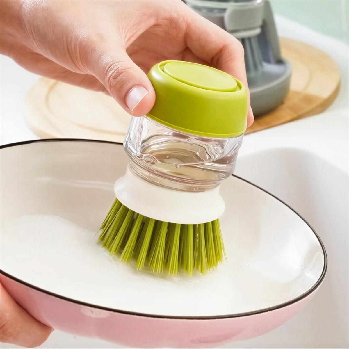 Automatic Soap Dispensing Dish Scrub Brush
