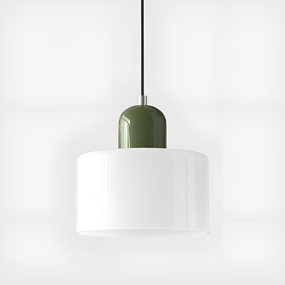 Bauhaus Styled Pendant Lighting With Decorative Hanging Glass Shade
