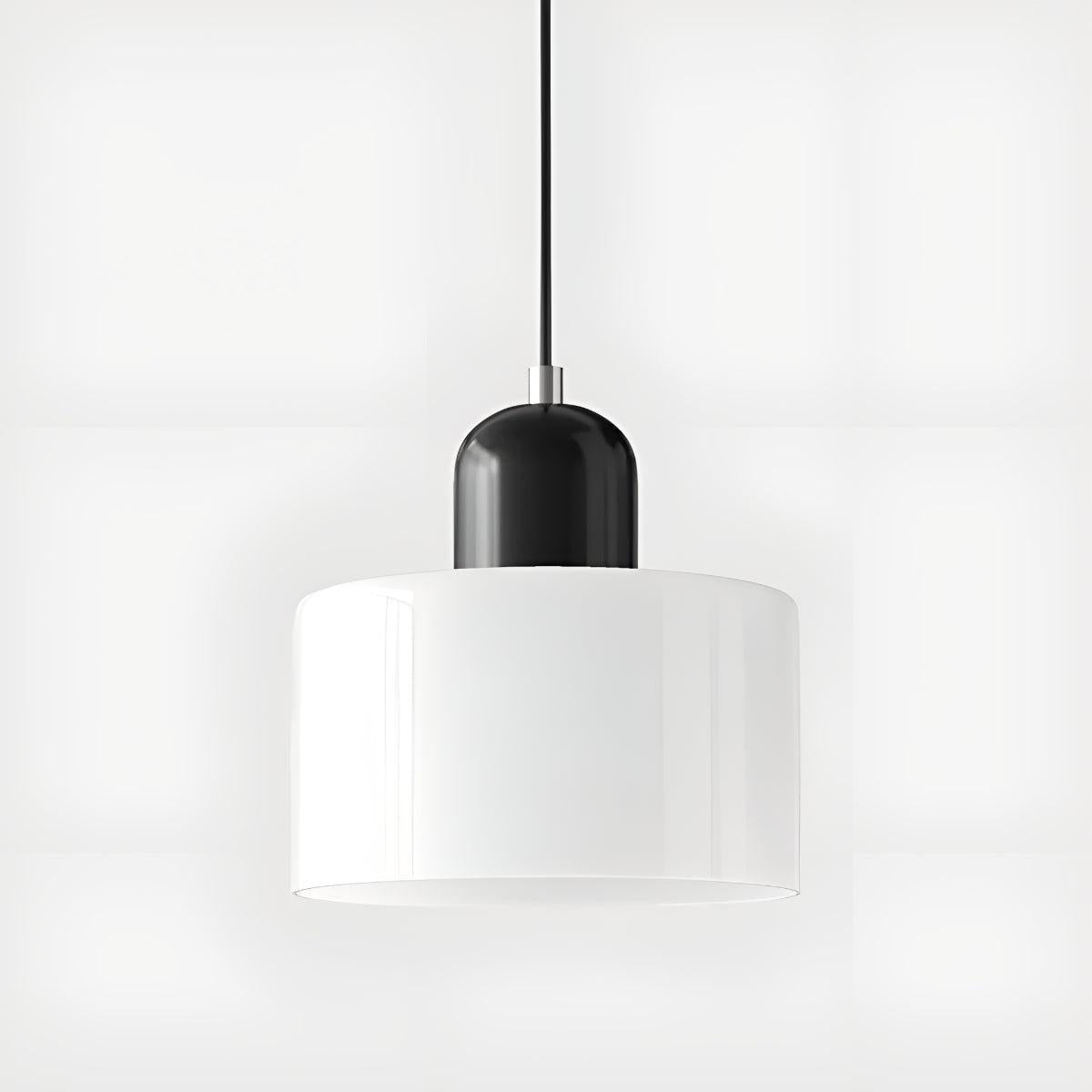 Bauhaus Styled Pendant Lighting With Decorative Hanging Glass Shade