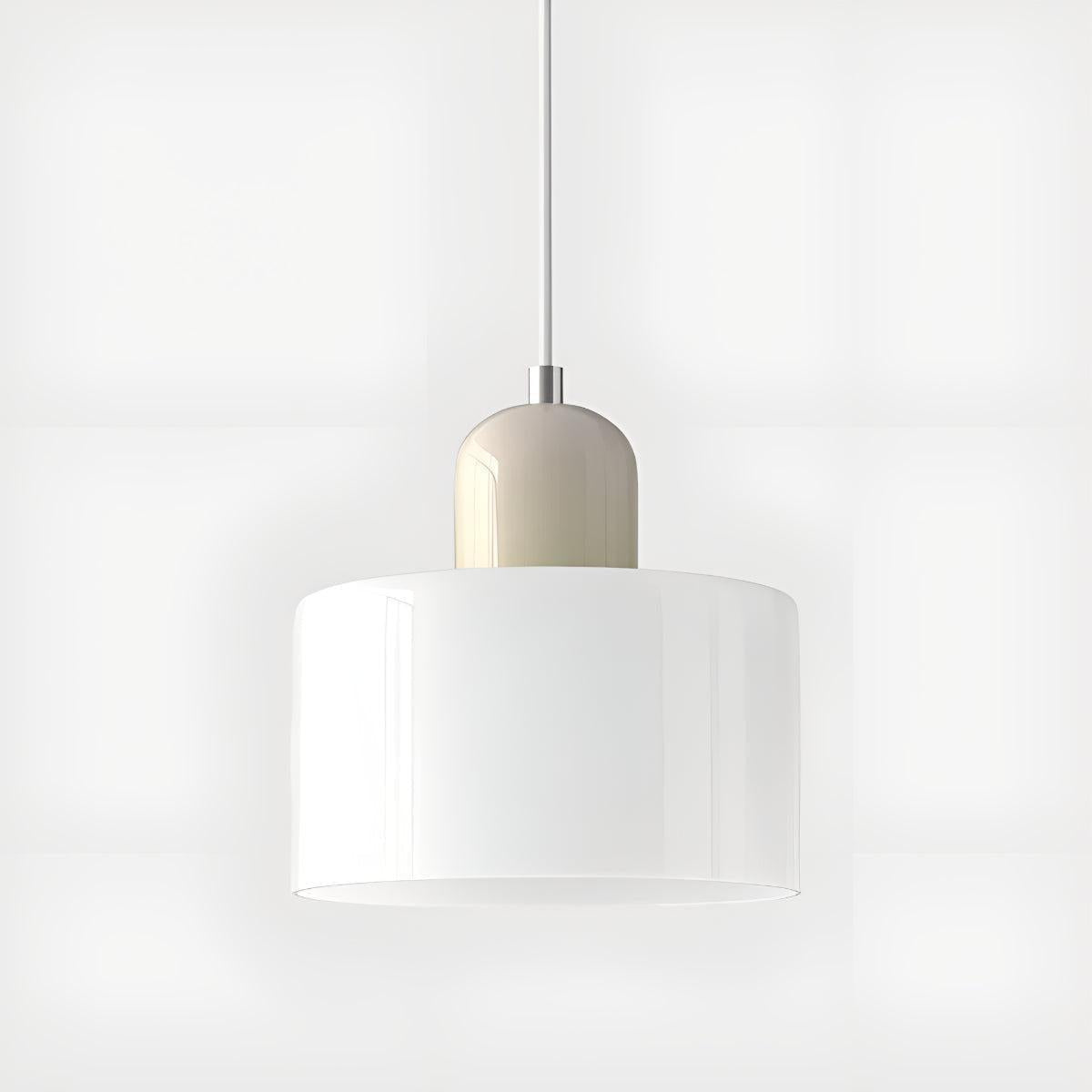 Bauhaus Styled Pendant Lighting With Decorative Hanging Glass Shade