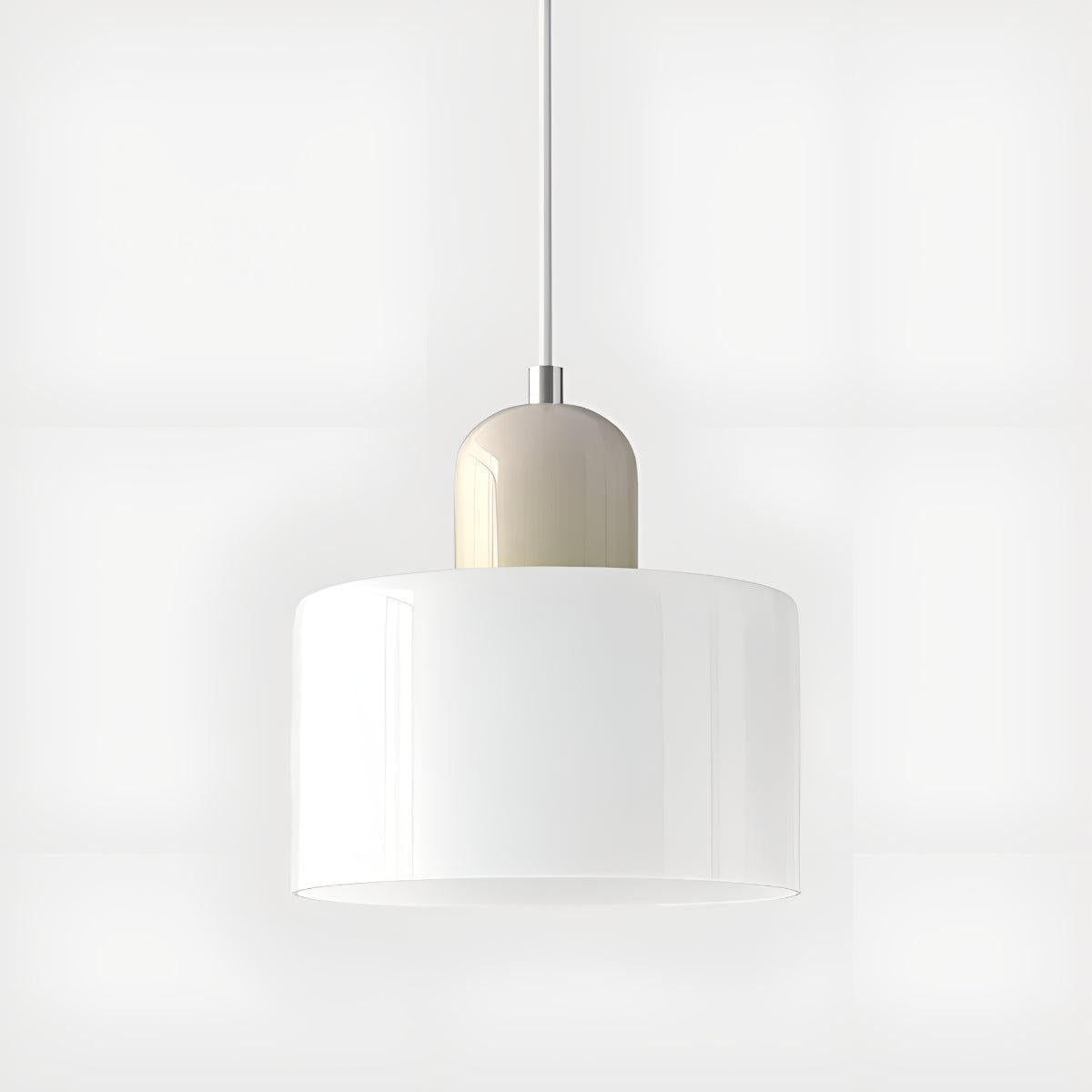 Bauhaus Styled Pendant Lighting With Decorative Hanging Glass Shade