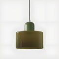 Bauhaus Styled Pendant Lighting With Decorative Hanging Glass Shade