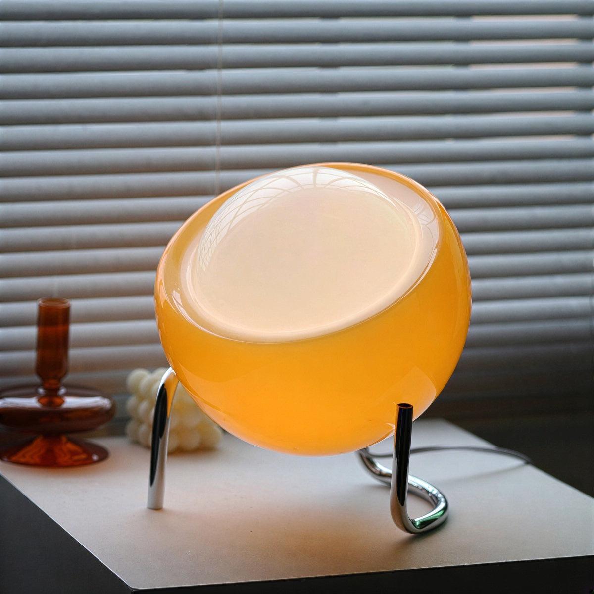 Bauhaus Styled Table Lamp With Spherical Design