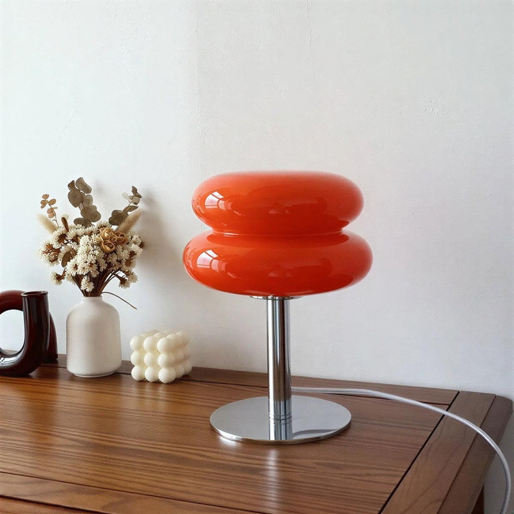 Bauhaus Table Light With Double Layered Silhouette Design