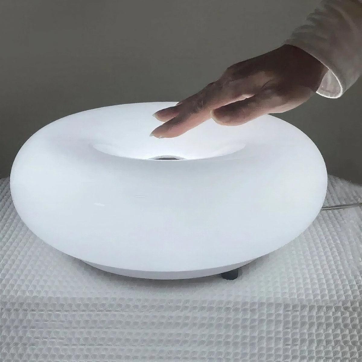 Bauhaus Wall Sconce And Table Lamp With Dimmable Donut Design