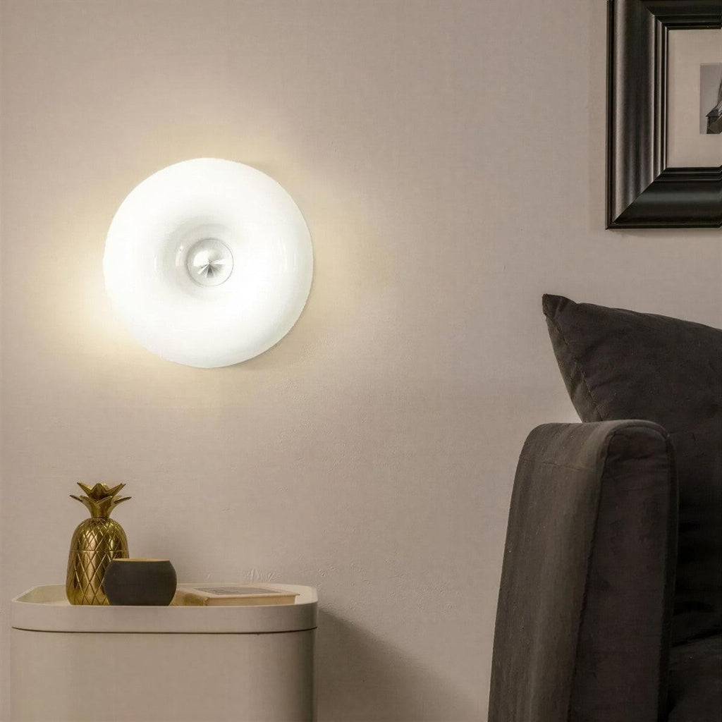 Bauhaus Wall Sconce And Table Lamp With Dimmable Donut Design