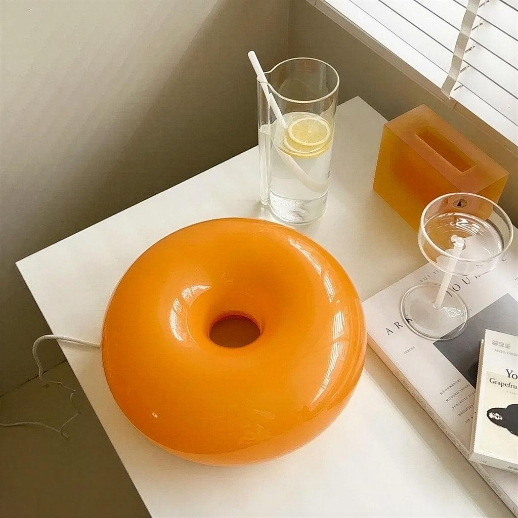 Bauhaus Wall Sconce And Table Lamp With Dimmable Donut Design