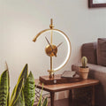Bedside Clock Table Lamp With Integrated Wireless Phone Charging Station