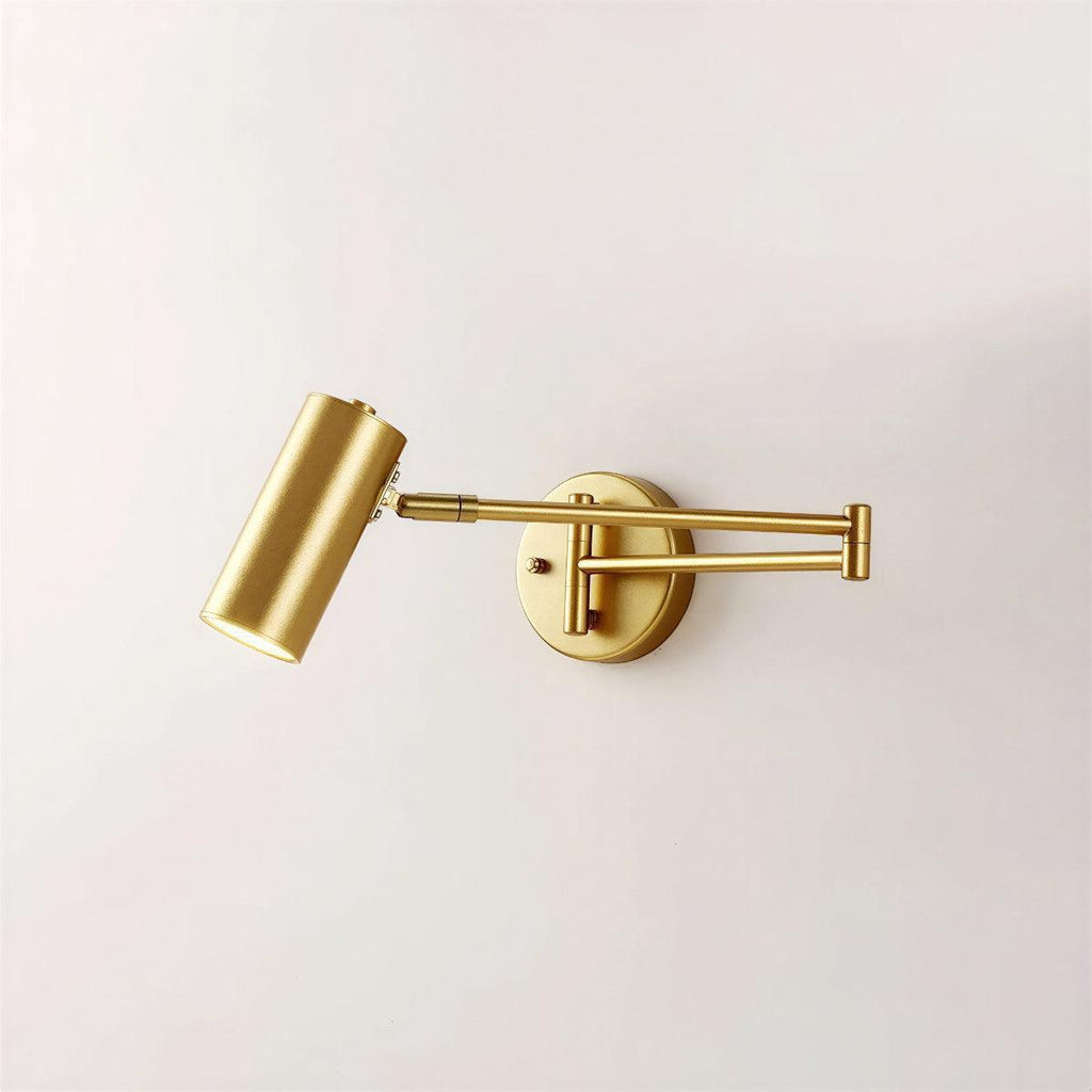 Bedside Wall Light With Adjustable Swing Arm For Reading