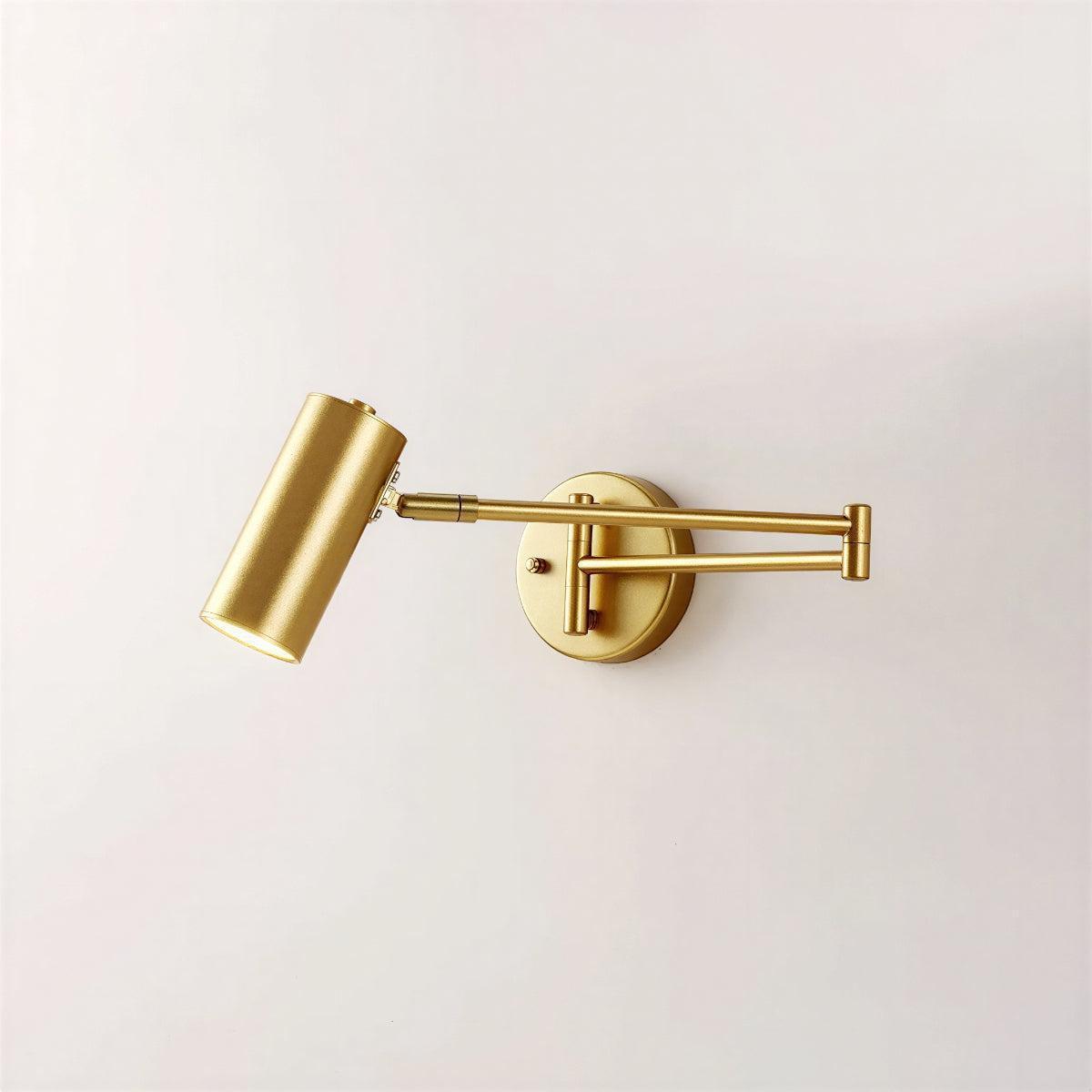 Bedside Wall Light With Adjustable Swing Arm For Reading