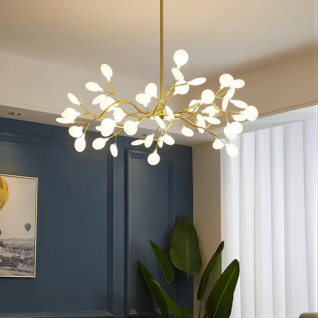Ceiling Light With Modern Firefly Sputnik Branching Chandelier Design