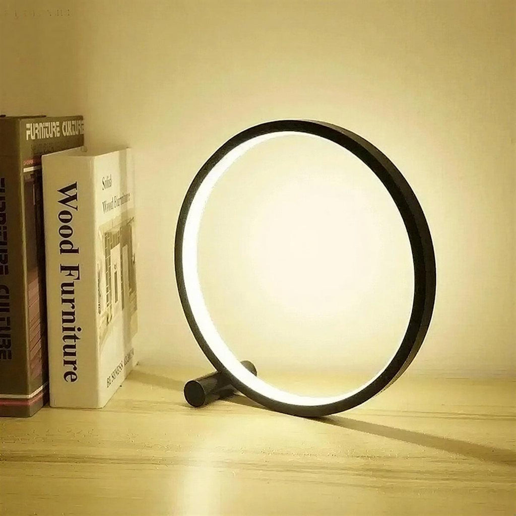 Circular LED Desk And Table Lamp With Dimmable Touch Design