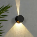 Circular Round Exterior Outdoor Wall Light With Up Down Beam Effect