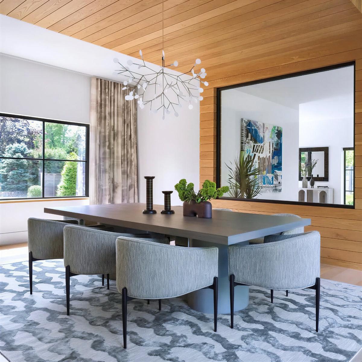 Contemporary Modern Chandelier Ceiling Light With Branch And Leaf Design
