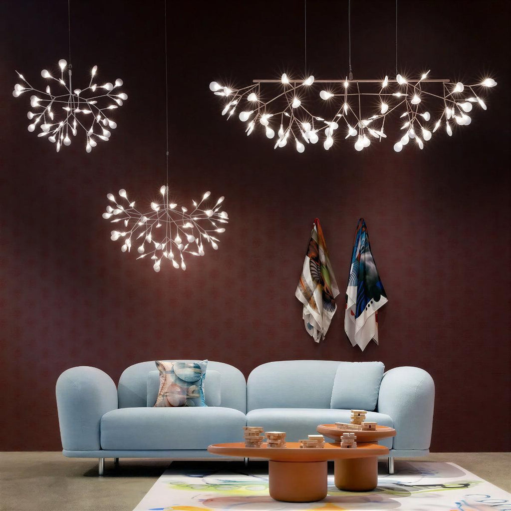 Contemporary Modern Chandelier Ceiling Light With Branch And Leaf Design