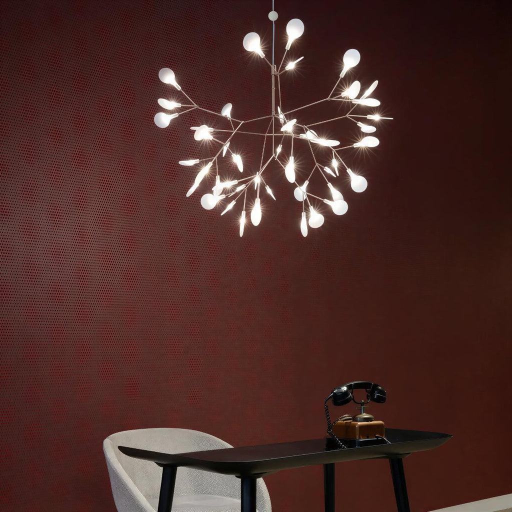 Contemporary Modern Chandelier Ceiling Light With Branch And Leaf Design