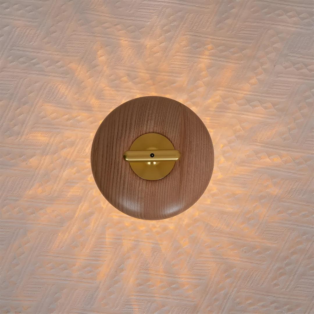 Cordless Bedside Table Lamp With Faceted Crystal Shade and Decorative Glow