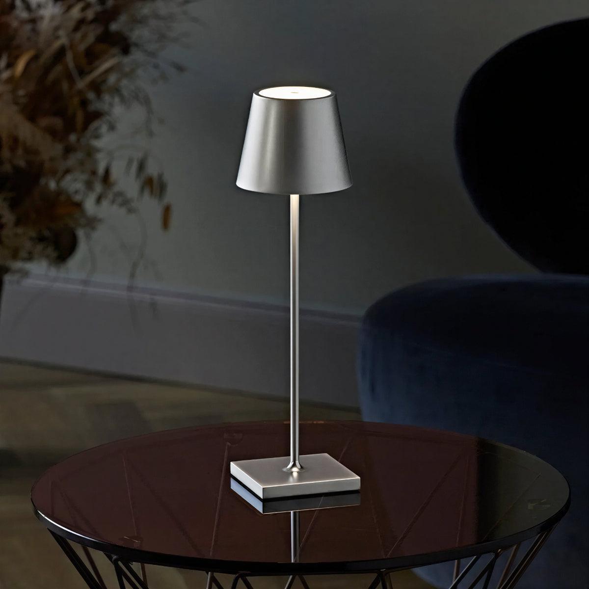 Cordless Touch Control Table Lamp With USB-C Charging For Restaurants
