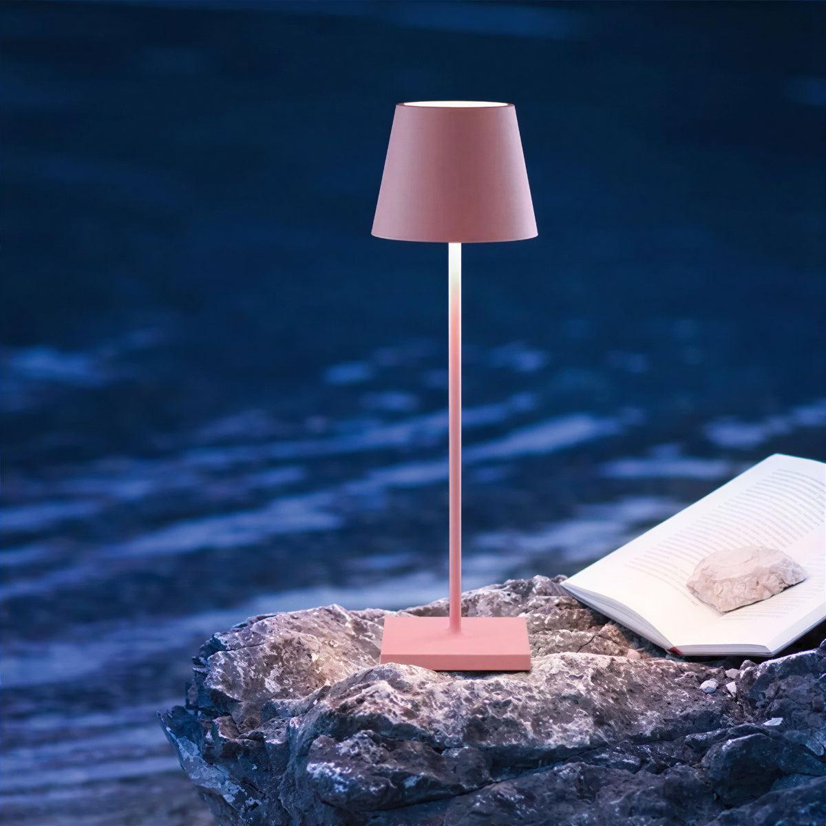Cordless Touch Control Table Lamp With USB-C Charging For Restaurants