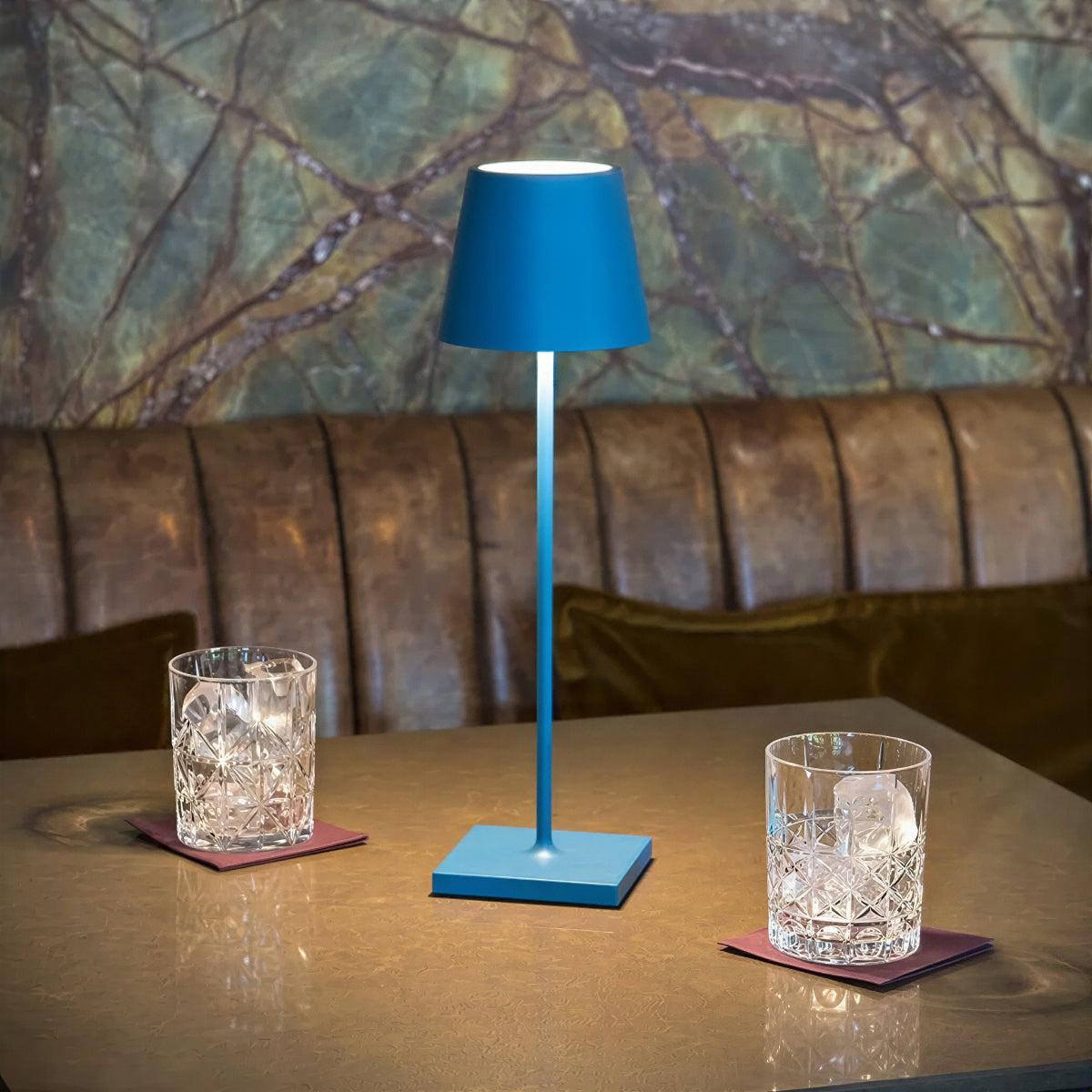 Cordless Touch Control Table Lamp With USB-C Charging For Restaurants