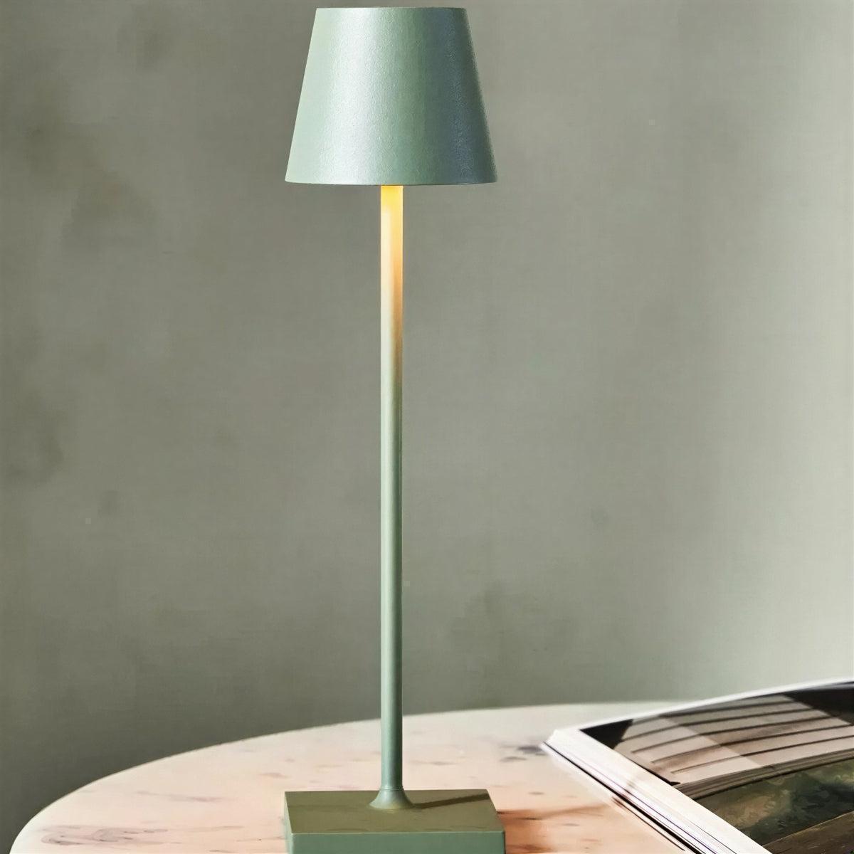 Cordless Touch Control Table Lamp With USB-C Charging For Restaurants