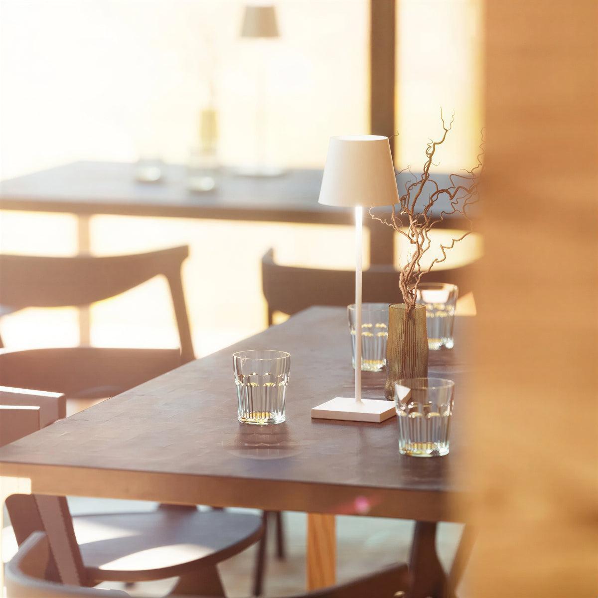 Cordless Touch Control Table Lamp With USB-C Charging For Restaurants