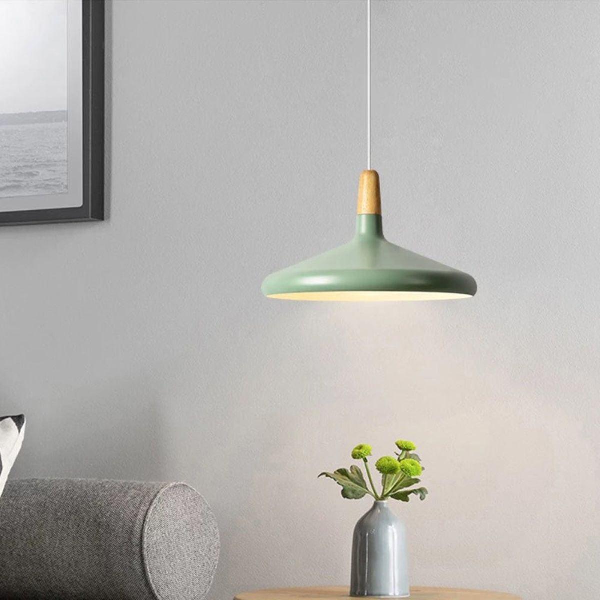 Creative Wooden Nordic Hanging Pendant Light Fixture For Kitchen Island And Dining Room Lighting