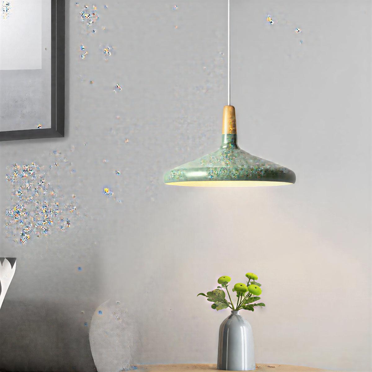 Creative Wooden Nordic Hanging Pendant Light Fixture For Kitchen Island And Dining Room Lighting