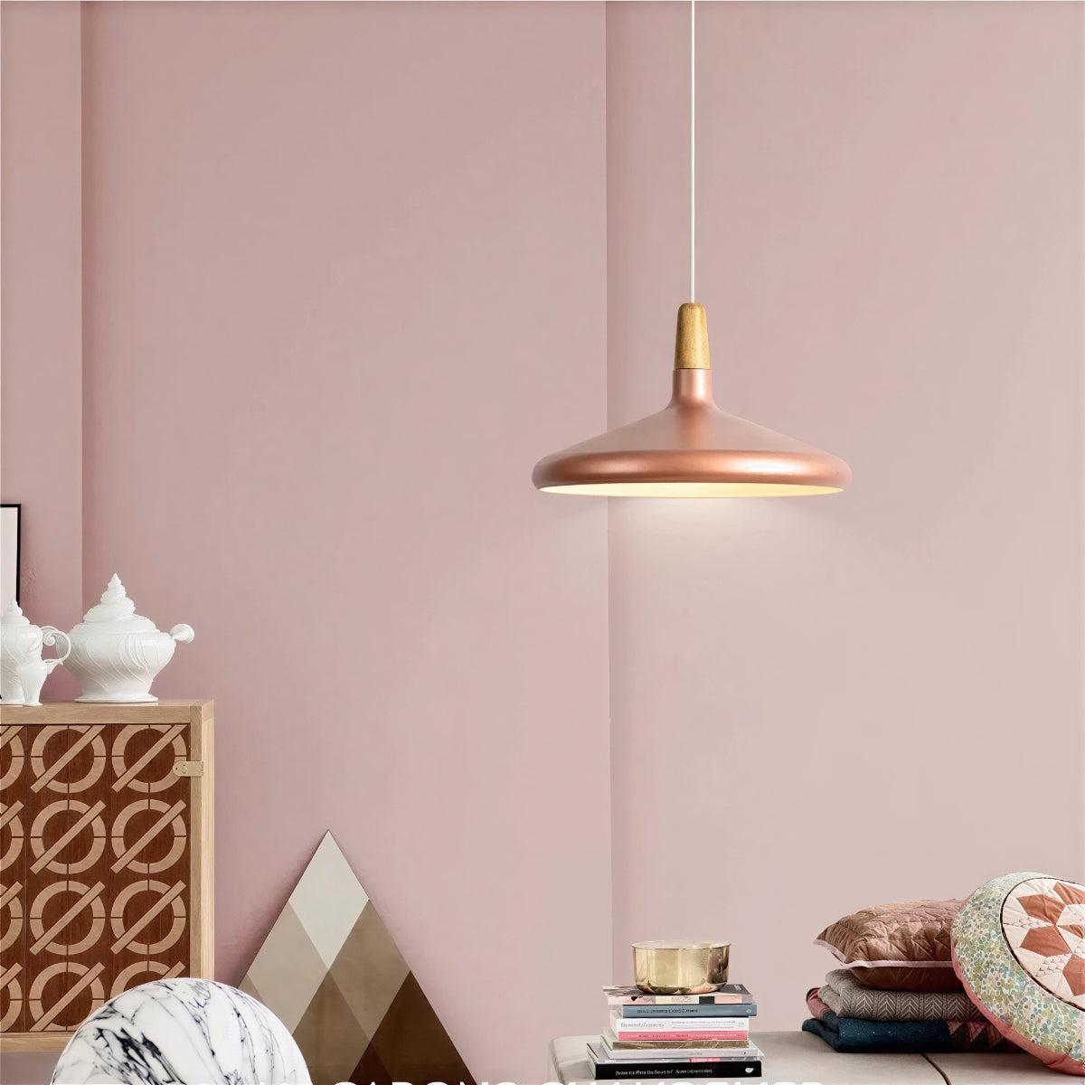 Creative Wooden Nordic Hanging Pendant Light Fixture For Kitchen Island And Dining Room Lighting