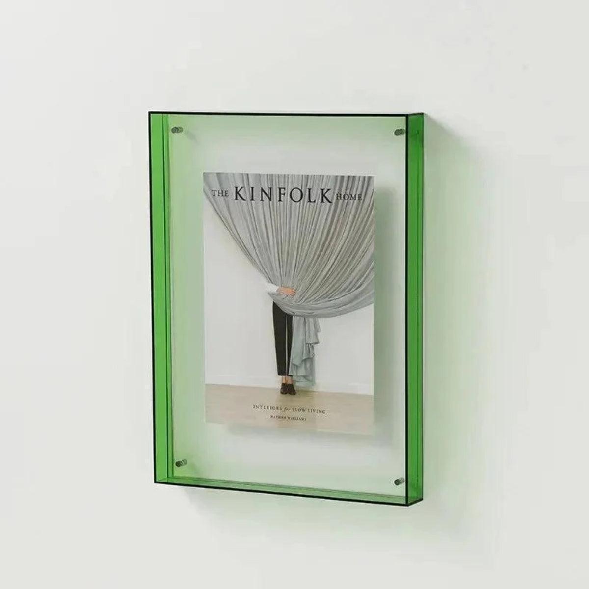 Custom Picture Frame With Bold Vibrant Edge For Photos And Poster Display