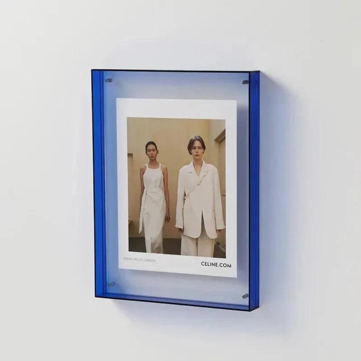 Custom Picture Frame With Bold Vibrant Edge For Photos And Poster Display