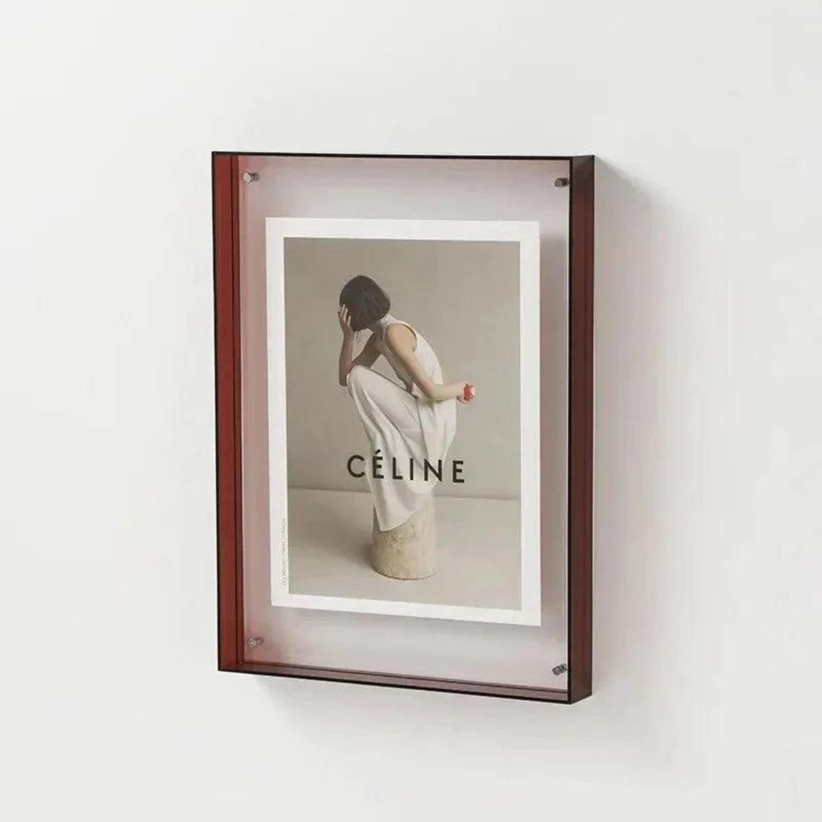Custom Picture Frame With Bold Vibrant Edge For Photos And Poster Display