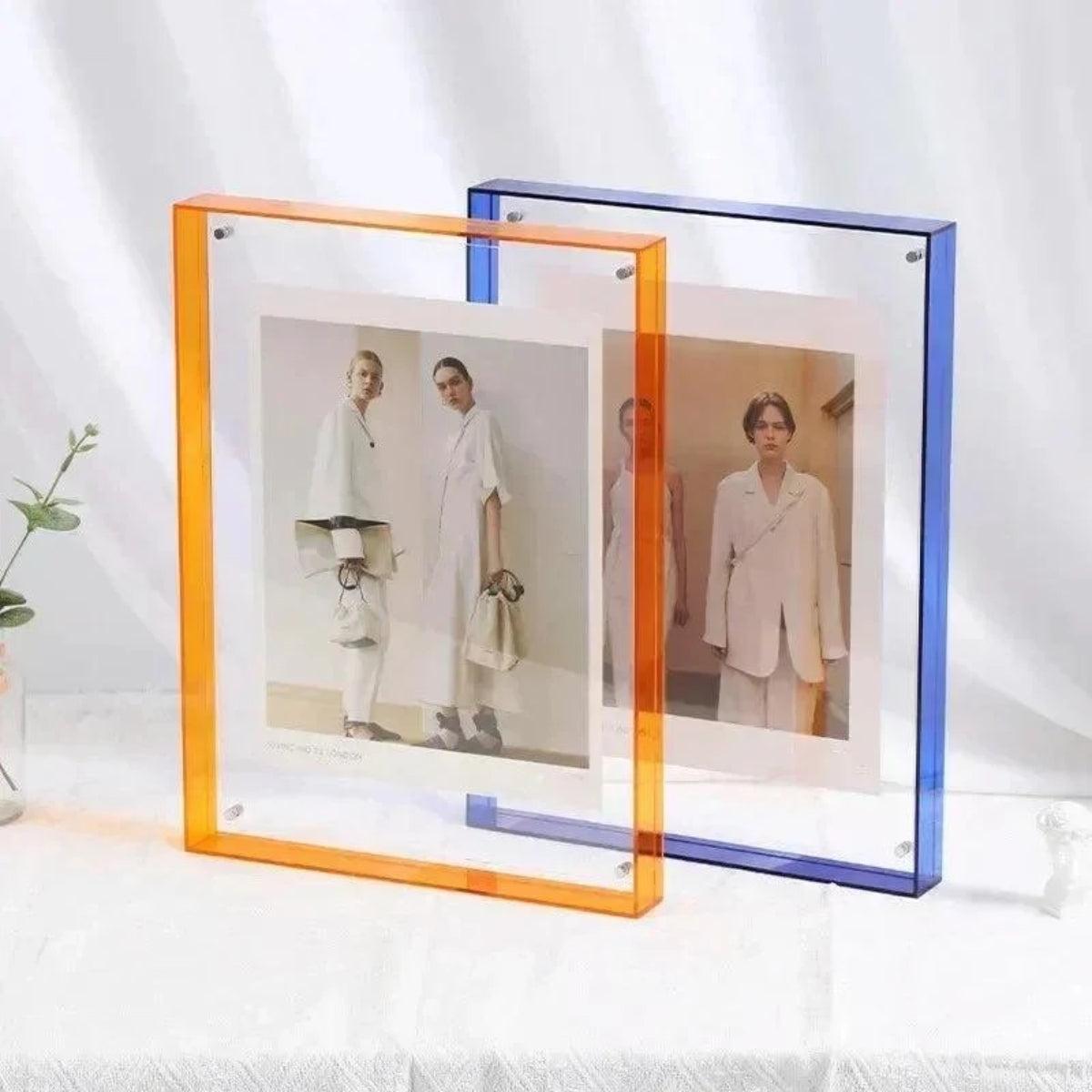 Custom Picture Frame With Bold Vibrant Edge For Photos And Poster Display