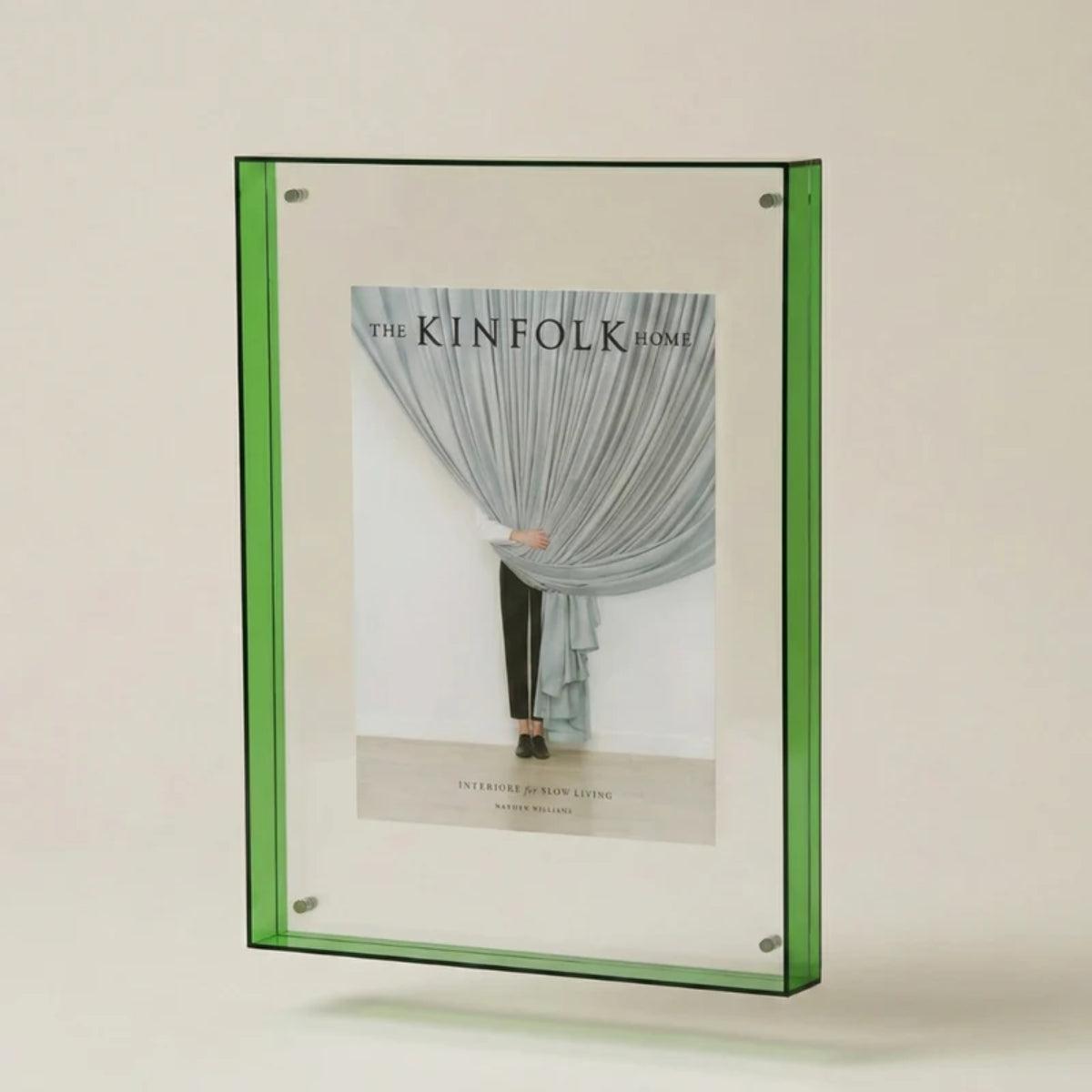 Custom Picture Frame With Bold Vibrant Edge For Photos And Poster Display