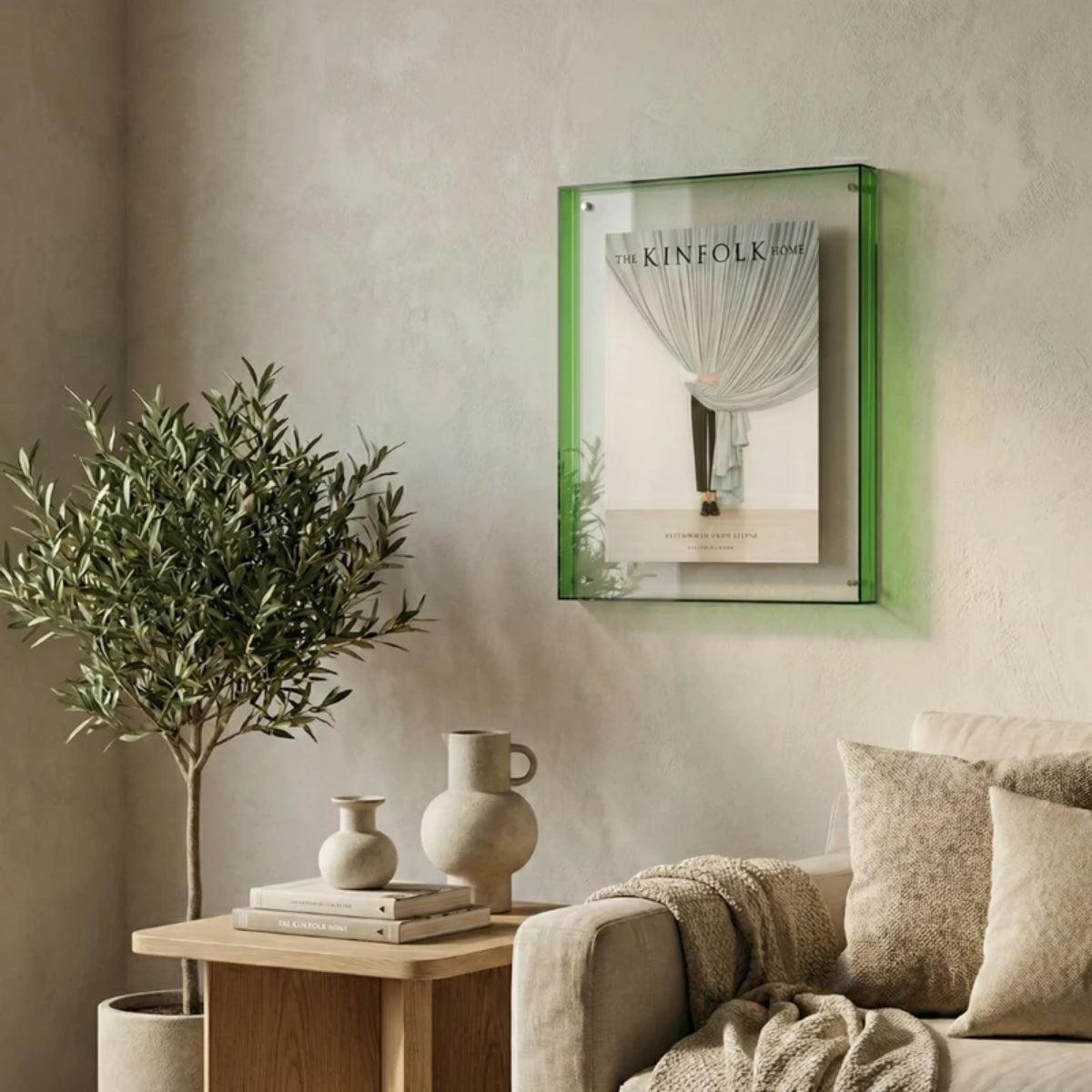 Custom Picture Frame With Bold Vibrant Edge For Photos And Poster Display