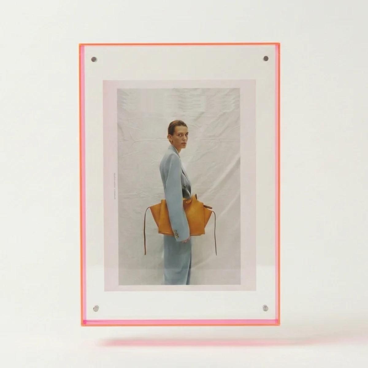 Custom Picture Frame With Bold Vibrant Edge For Photos And Poster Display